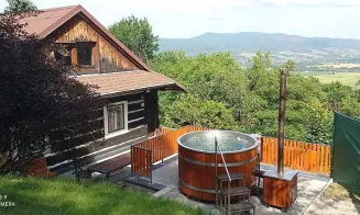 KOŠAŘISKA - chalupa s koupacím sudem a saunou